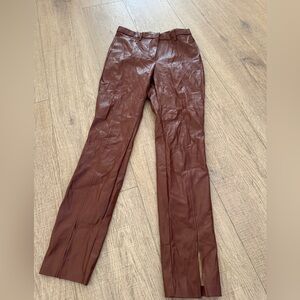 Jason wu brown leather pants size medium